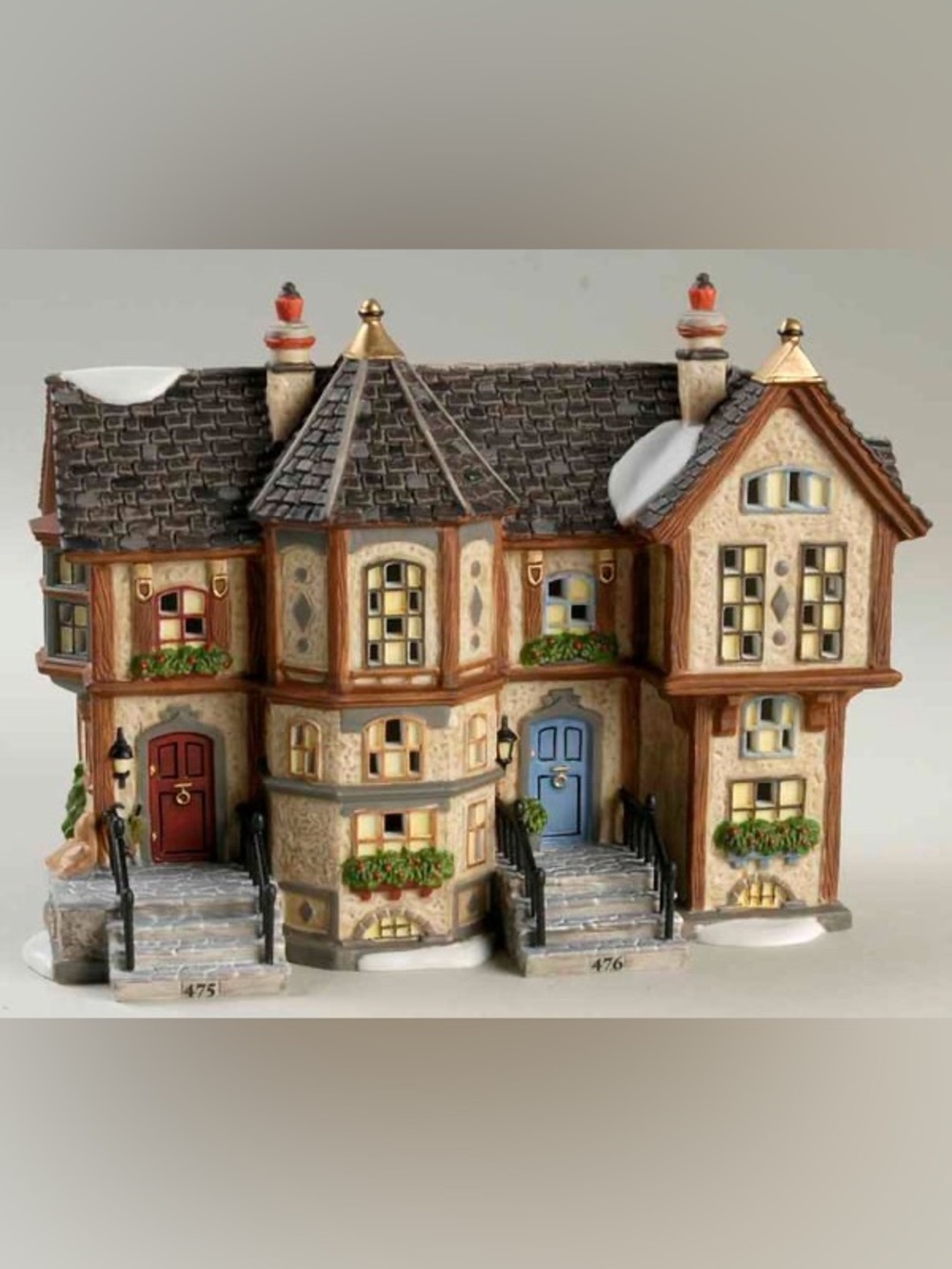▪️Howard Street Row Houses # 58728 Dickens Village 2007 Dept 56